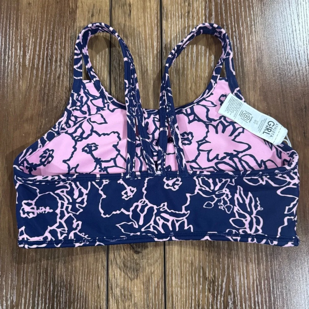 Athleta Girl Reversible Pool Days Bikini Top